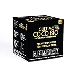 Cultimo Coco Bio Shishakohle 1KG | 100% Natur Kokoskohle | Organic Bio | ohne chemische Zusätze | Shisha Kohle BBQ | 26mm Cub