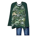 Caixunkun Damen Farbblock Gestreift Beiläufig Rundhals Sw