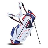 Big Max Dri Lite HYBRID Golf Cartbag & Standbag - Wasserabweisend - 2019 - White/Navy/R