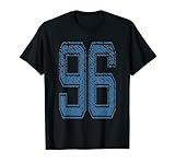 Blue Sports Team Nummer 96/ Shirt Nr. Ninety-Six / Jahr 1996 T-S