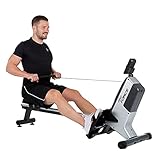 HAMMER Rudergerät Pro Force - platzsparendes, leichtes & hocheffektives Ausdauergerät mit 20 Trainingsprogrammen und Tablet-Halterung, bis 120 kg Nutzergew