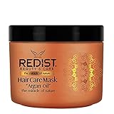 Redist Argan Hair Care Mask 500ml | Haarmaske mit Arganöl | reparierende Haarkur | Kur spendet Feuchtigkeit ohne das Haar zu beschweren | trockenes strapaziertes Haar | Haarpflege Creme mit G