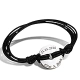 Armband - inkl. Gravur - Edelstahl ID183ac - mit AMAZON KONFIGURATOR direkt online gestalten !