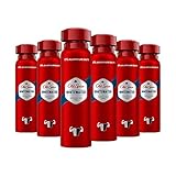 Old Spice Whitewater Deodorant Bodyspray | 6er Pack (6 x 150 ml) | Deo Spray Ohne Aluminium Für Männer | Männer Deo Mit Langanhaltendem D