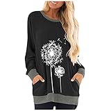 top lila Tunika Damen Kurzarm Damen Hemd elegant weiß Oversize Bluse Damen weiß weiße Elegante Bluse Shirt Damen cylady Women Striped Sweatshirt Sweatshirt Damen ohne Kap