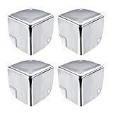 sourcing map Eckenschutz Kantenschutz Abdeckung Metall Box Silber Ton 50 x 50 x 50mm-4S