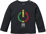 EZYshirt® Reggae Peace Music T-Shirt Baby Langarm Bio Baumw