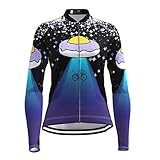 A-YSJ Herren Radtrikot Herrenfahrradanzüge und 3D-Fahrradhosen, atmungsaktive und schnelle trockene langärmlige Anzüge und Ausrüstung (Color : A, Size : 4XL)