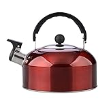 3/4L Edelstahl-Flötenkessel, Wasserkocher Mit Anti-Verbrühungsgriff, Retro Vintage Pfeifkessel Allzweck-Gasinduktionsherd, Für Induktionsherde Für Herd Wasserkessel Induktion Gasherd Und Induk