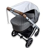 Bambino Benni Universal Sonnensegel für alle Kinderwagen und Verdecksportwagen, Sonnenschutz und Sichtschutz Kinderwagen mit einfacher Befestigung, UPF50+