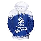 Herren Hoodies Kapuzenpullover Sweatshirt Weihnachtsmode 3D Digital Printed Casual Fleece Pullover Pullover Mantel Bluse Top