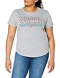 DC Comics Damen Wonder Woman Retro T-Shirt, Grau (Sport Grey SPO), 40 (Herstellergröße: Large)