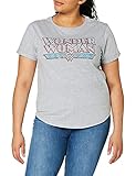 DC Comics Damen Wonder Woman Retro T-Shirt, Grau (Sport Grey SPO), 40 (Herstellergröße: Large)