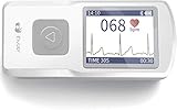 EMAY Bluetooth EKG Gerät (für iPhone & Android, Mac & Windows), Tragbare EKG Monitor, erfasst Herzfrequenz, EKG und Symptome (EMG-20)