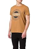 ESPRIT Herren Logo Print T-Shirt, 231/CAMEL 2, XL