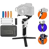 ZHIYUN Crane M3 All-in-One 3-Achsen Kamera Gimbal Stabilisator für leichte spiegellose Kamera/Sport Action Kamera/Smartphone mit Sony A6600,A6100, Fujifilm X-T10,Canon M50,für Gopro Hero10, iPhone 13