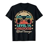 14th Birthday Level 14 Unlocked Official Teenager Gamer T-S