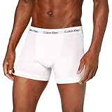 Calvin Klein Cotton Stretch Multipack Boxershorts Ajust (3 Stück) Herren, Weiß (White/Red Ginger/Pyro Blue I03), M