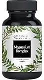 Magnesium Komplex - Premium: Aus 5 hochwertigen Verbindungen - 400mg elementares Magnesium pro Tagesdosis - Laborgeprüft, vegan,