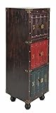 ts-ideen Kommode Bücherregal Schrank Vintage Antik Buch Design Standregal British Sty