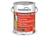 Remmers Holzschutz-Creme nussbaum, 2,5 Liter, Profi-Holzschutz in Cremeform, dekorative Premium Holzlasur für aussen, 3facher Holzschutz mit Imprägnierung + Grundierung + L