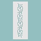 Zita's Creative Schablone - Bordüre Nr. 01. - Wiederverwendbare Schablone für 3D Strukturen und Mixed M