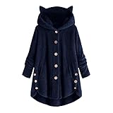 Hengyouhui Damen Mantel Kunstpelz Fleece Jacke Outwear Pulloverjacke Langarmjacke Übergangsjacke Fleecejacke Plüschjacke Kunstpelzjack