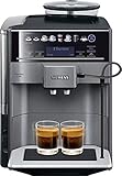 Siemens EQ.6 plus s100 TE651209RW Kaffevollautomat, Menüsprache nicht auf Deutsch, Polycarbonate, 1.7 liters, Schwarz, T
