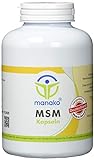 manako MSM (Methylsulfonylmethan) Kapseln human, 300 Stück, Dose 210 g (1 x 300 Kapseln)