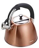 WASSERKESSEL KLAUSBERG 3L MIT PFEIFE KB-7202 Kupfer Stil Flötenk