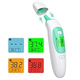 Fieberthermometer Kontaktloses Stirn- und Ohrfieberthermometer Digitales Medizinisches Temperaturthermometer für Erwachsene Kinder Babys und Objekt mit Hochtemp