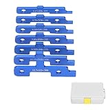 HMHMVM Router-Tisch-Aufstellstangen, Set aus 7 Präzisions-Holzbearbeitungswerkzeugen aus Aluminiumlegierung mit Aufbewahrungsbox Holzbearbeitungswerkzeuge und Zubehör 0.125?0.5in, für Kreg