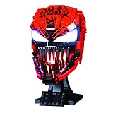 XQJMMD Super Heroes Marvel Iron Mans Helm Bauset Sammlerobjekt für Erwachsene Geschenkidee LED-Lichter Set Kompatibel mit Leg