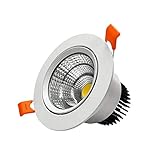 GYZLZZB KOBOLD Anti-Nebel-Decke-Deckenstrahler 3W / 5W 70-75mm Montagieröffnung Einbau Deckenlicht Tiefe Anti-Blendung LED Einbaudownlight Commercial Beleuchtung (Color : 4000k)