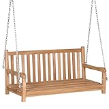 vidaXL Teak Massiv Schaukelbank Hollywoodschaukel Gartenschaukel Gartenmöb