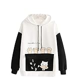 Bauchfreier Damen Hoodie T-Shirt Kapuzen Lace Up Vintage Pullover Lange Hoodie Bluse Rundkragen Spleißen Niedlichen mit Taschen Top Lange Ärmel Top Shirt Mode Freizeit Kurzes Oberteil Streetw