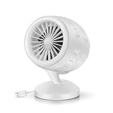 BEPM Air Cooler Tragbare Klimaanlage Klimaanlage Mini Ventilator USB Klimaanlage Air Cooler Lüfter Beruhigend Auslaufsicher Farben LED Licht Luftbefeuchter Reiniger Tisch Schreibtisch Little 2019 Weiß