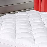 Abakan Cal King Matratzenauflage, extra dick, superweich, atmungsaktiv, Daunen-Alternativ-Füllung, Kopfkissen mit 20,3-53,3 cm tiefer T