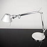 Artemide Tolomeo Micro Tischleuchte mit Fuss Aluminium Tischlampe Bürolamp