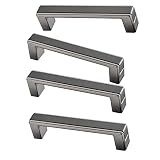 SeeuAGgin Küchentürgriffe Zinklegierung Einfache Möbel Türgriff Verdickte Vintage Schlafzimmer Möbelgriffe (Color : Gray, Size : 14cm)