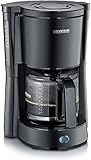SEVERIN KA 9554 Kaffeeautomat Type, 1000, Edelstahl, 1.25 liters, schw