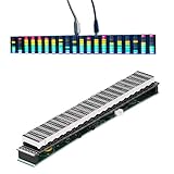 Plyisty LED-Musik-Audiospektrum-Modul, 20 Segmente / 10-Stufen LED-Musik-Audiospektrum-Anzeigeanzeige Farbleistungsverstärker, USB 5-12V