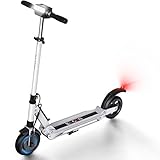 E Scooter Erwachsene 30km E Roller 350W Elektroscooter Faltbarer E Tretroller , 8' Vollreifen E Roller, S1 (Weiß)