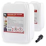 Höfer Chemie 20 L Bioethanol 99,9% Hochrein (2 x 10 L) für Ethanol Kamin, Ethanol Feuerstelle, Tischfeuer und B