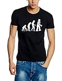 Coole-Fun-T-Shirts Herren T-Shirt Robot Evolution Big Bang Theory!, schwarz-weiss, XL, 10845
