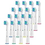 16 Stück Ersatzbürstenköpfe kompatibel für Oral B Precision Clean, EB17A Aufsteckbürsten für Zahnbürsten Oral B White Clean, Sensitive Clean, Professional C