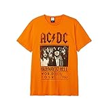 Amplified Unisex Tee ACDC - Highway to HELL Tour ORANGE Crush M