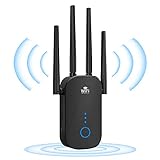 WLAN-Wireless Repeater WLAN-gigacube Verstärker Client - 1200 Mbit/s Dualband 5 GHz und 2,4 GHz durch Wände, WLAN-Netzwerkverstärker, kompatibel mit Allen WLAN-G