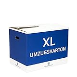 XL Umzugskartons Professionell - 10 Stck. - 96 Liter - Entfaltet sich Automatisch - Selbstschließend - Doppel Wellpappe - Ex