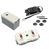ZJLA Power Functions 2.0 Powered UP Bluetooth-Fernbedienung, Batterie-Hub und Zugmotor-Set von 60197 und 60198